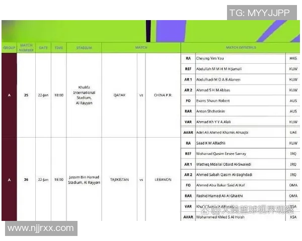 卡塔尔与中国足球比赛时间安排及赛事直播信息详解