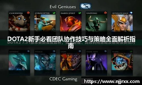 DOTA2新手必看团队协作技巧与策略全面解析指南